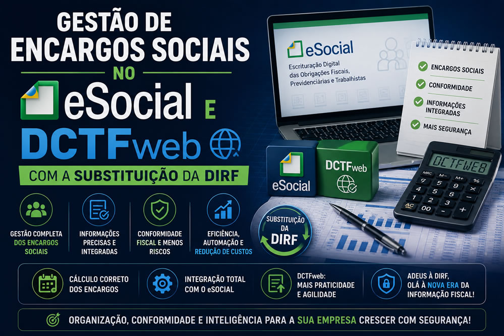Gestão de Encargos Sociais no eSocial e DCTFWeb com a Substituição da DIRF